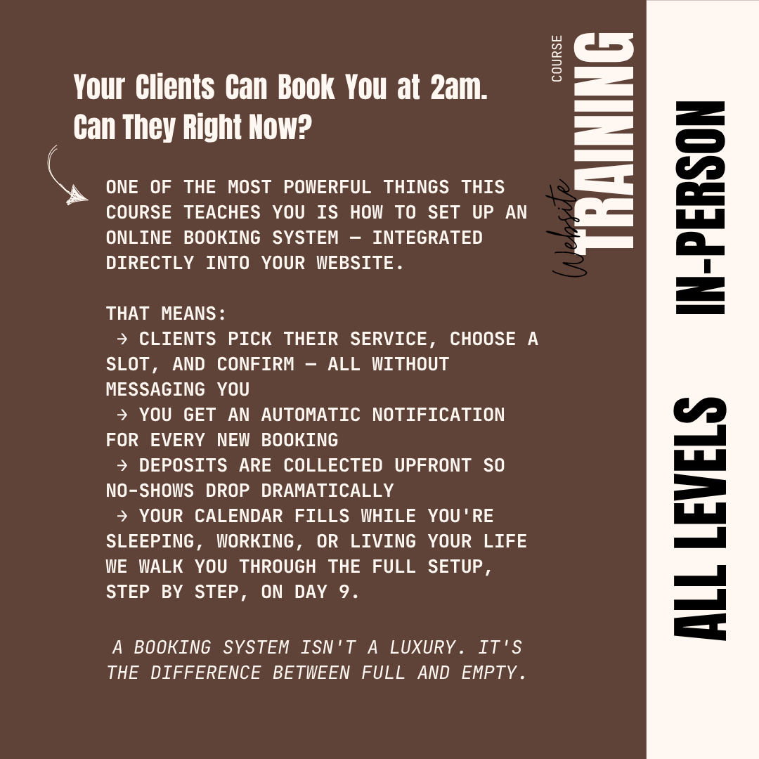 The Website Blueprint: Build a Client-Magnet Site From Scratch Course Puff Puff Beauty