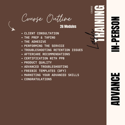 Lash Extension Advance Course Puff Puff Beauty