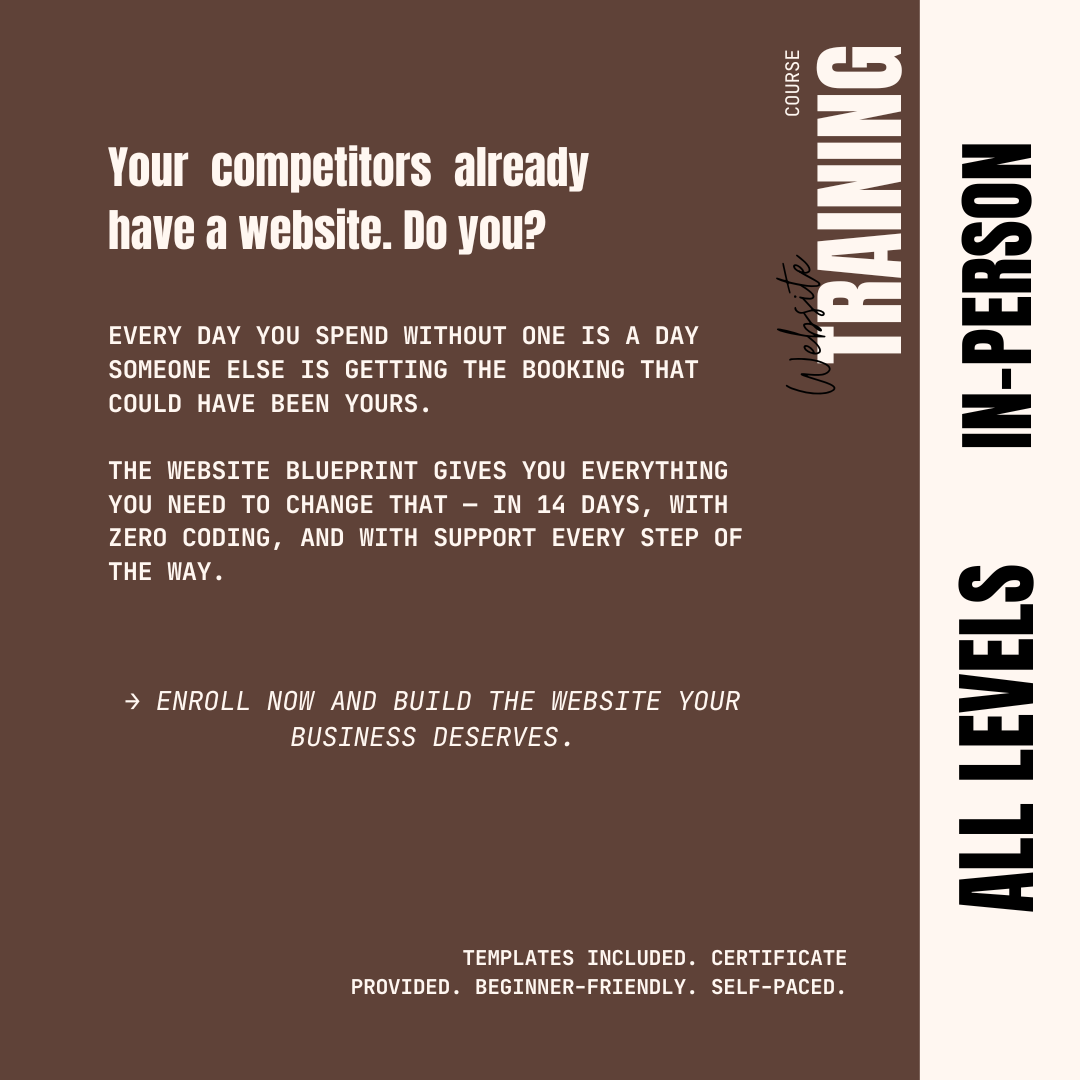 The Website Blueprint: Build a Client-Magnet Site From Scratch Course Puff Puff Beauty