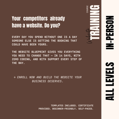 The Website Blueprint: Build a Client-Magnet Site From Scratch Course Puff Puff Beauty