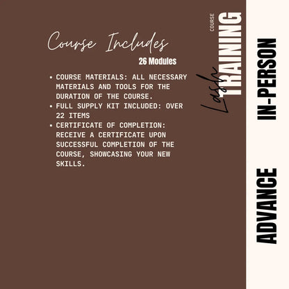 Lash Extension Advance Course Puff Puff Beauty