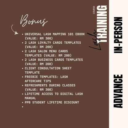 Lash Extension Advance Course Puff Puff Beauty