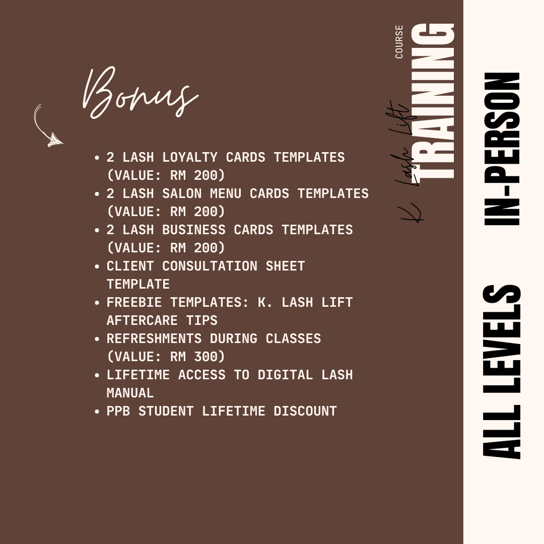 Regular Keratin Lash Lift Courses Puff Puff Beauty