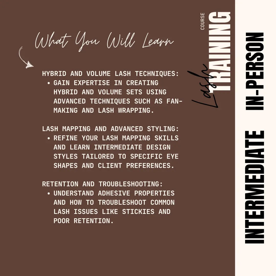 Lash Extension Intermediate Course Puff Puff Beauty