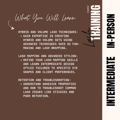 Lash Extension Intermediate Course Puff Puff Beauty