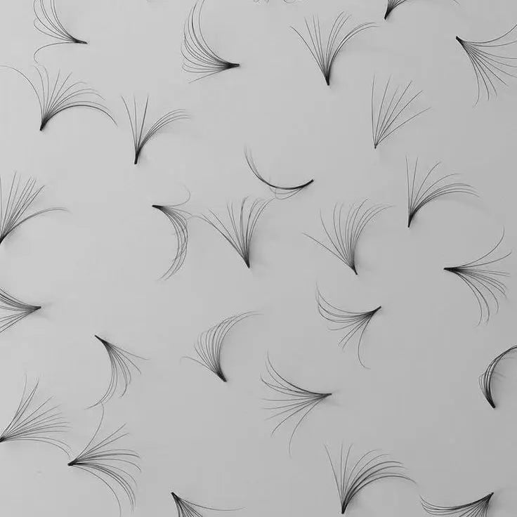 Custom Made Black Lashes Puff Puff Beauty