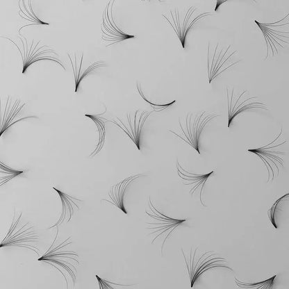 Custom Made Black Lashes Puff Puff Beauty