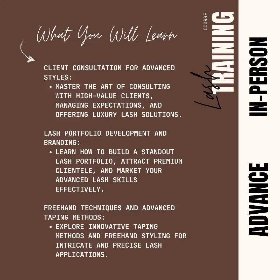 Lash Extension Advance Course Puff Puff Beauty