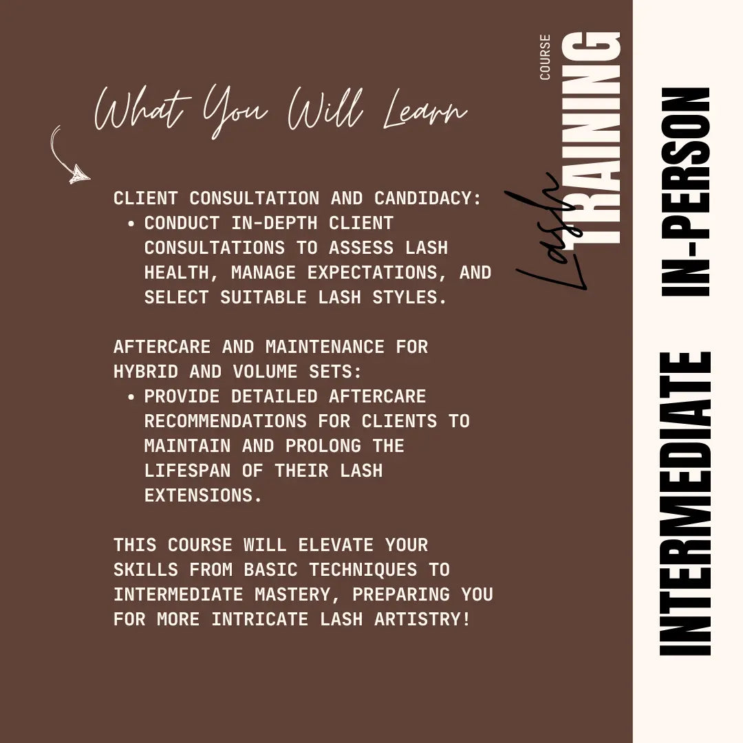 Lash Extension Intermediate Course Puff Puff Beauty