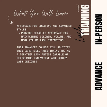 Lash Extension Advance Course Puff Puff Beauty