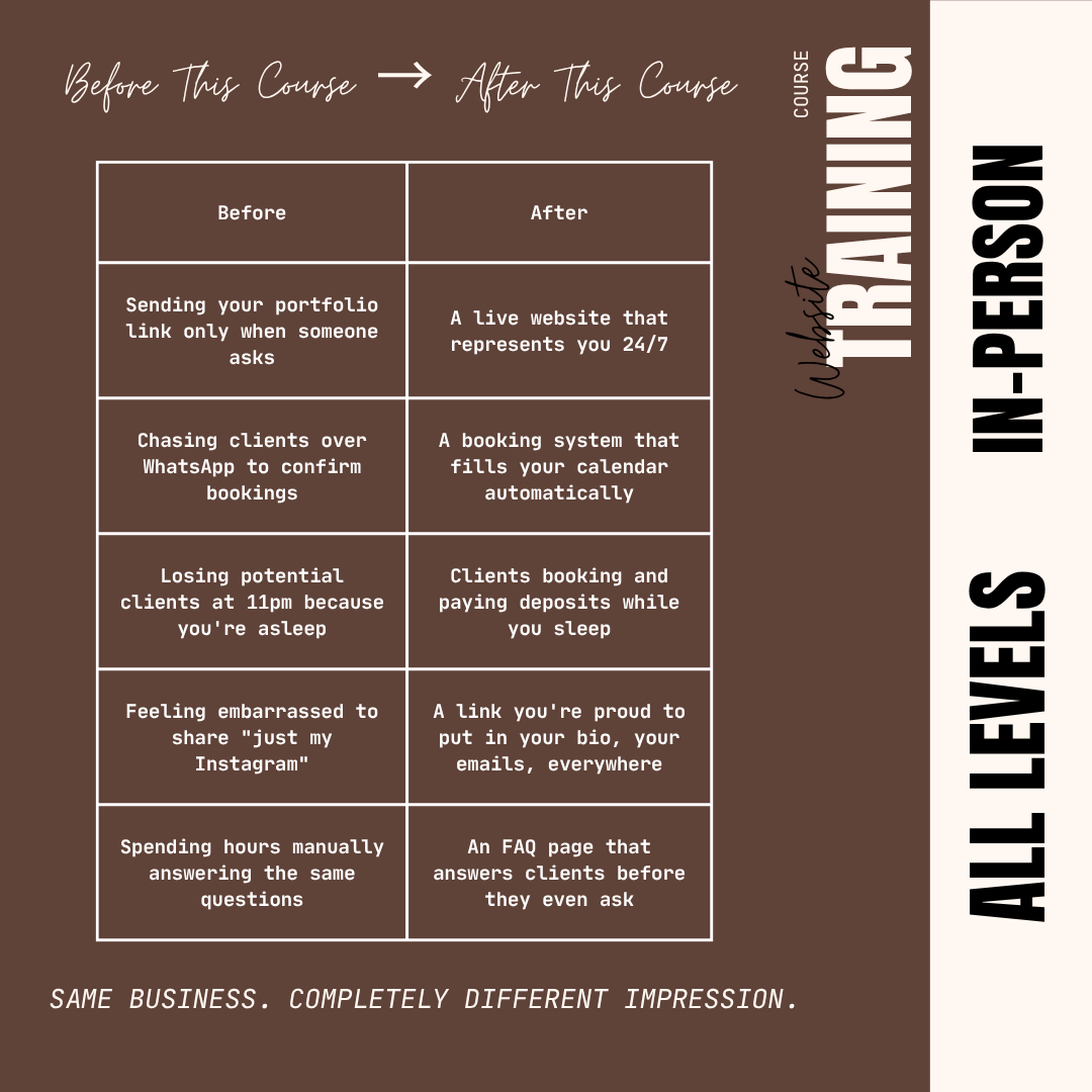 The Website Blueprint: Build a Client-Magnet Site From Scratch Course Puff Puff Beauty