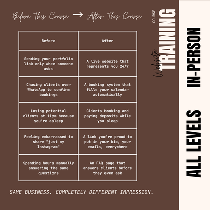 The Website Blueprint: Build a Client-Magnet Site From Scratch Course Puff Puff Beauty