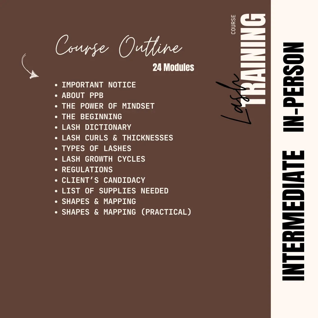 Lash Extension Intermediate Course Puff Puff Beauty