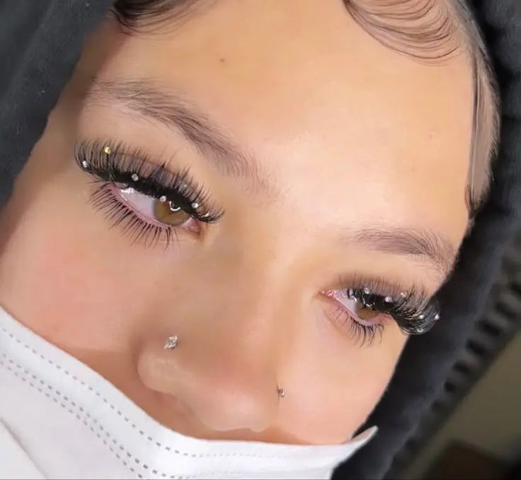 Swarovski Crystals (2Pcs) Puff Puff Beauty