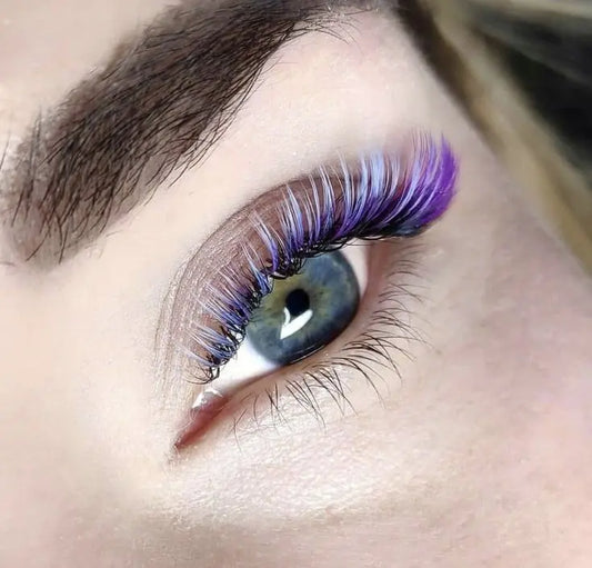 Custom Made Colour Lashes Puff Puff Beauty