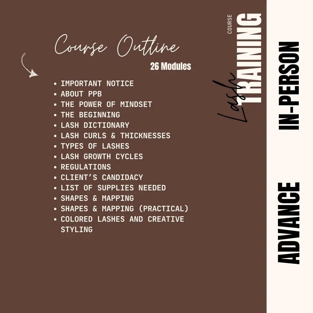 Lash Extension Advance Course Puff Puff Beauty