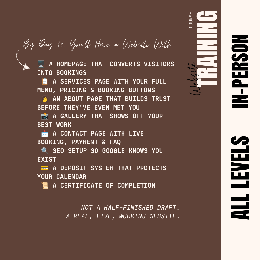 The Website Blueprint: Build a Client-Magnet Site From Scratch Course Puff Puff Beauty