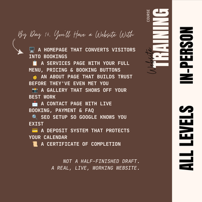 The Website Blueprint: Build a Client-Magnet Site From Scratch Course Puff Puff Beauty